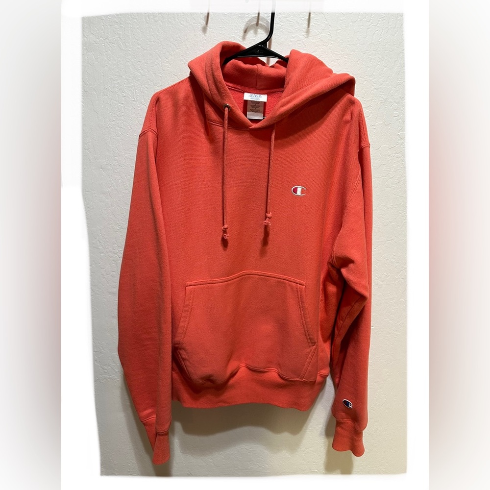 C Logo Champion Hoodie - Pink - Men’s Medium - Picture 1 of 3